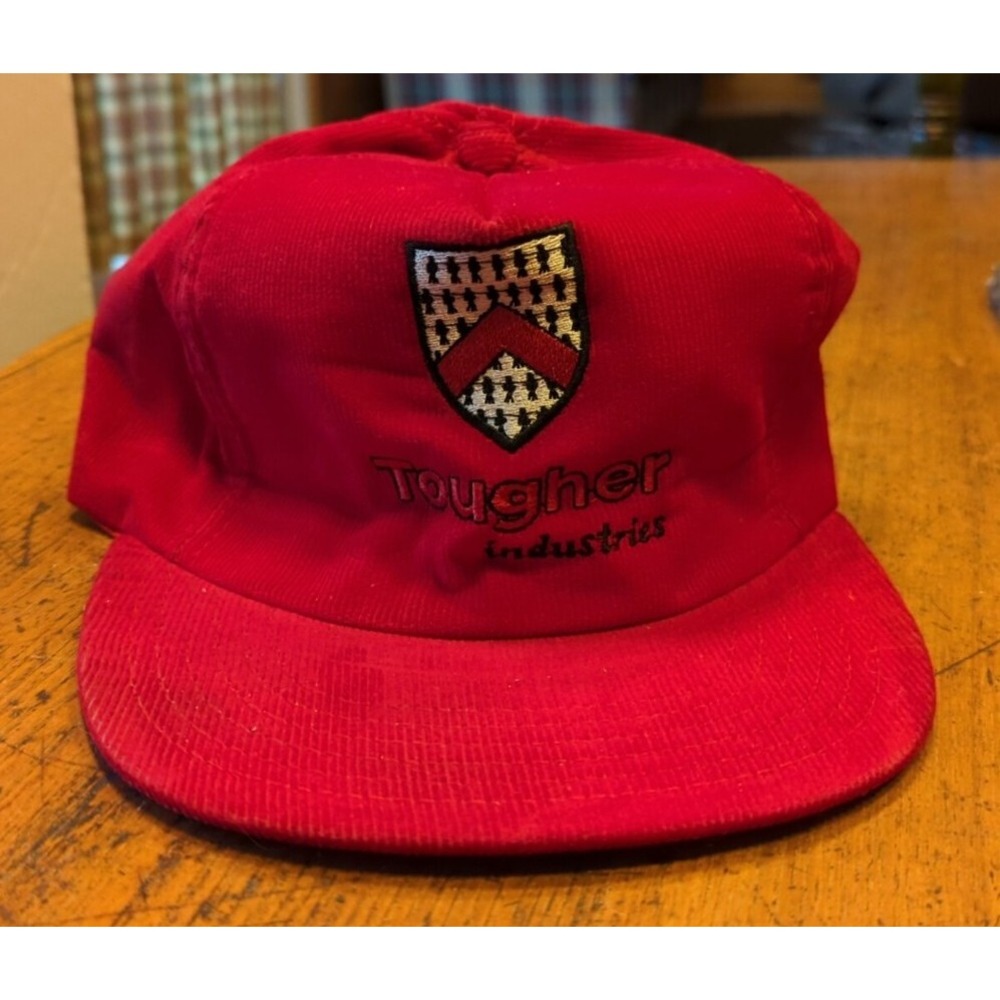 Vintage Adjustable Hat Cap Trucker Corduroy Tougher Industries